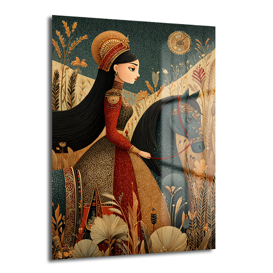 DEKORATİF DİKEY CAM TABLO - TT3448