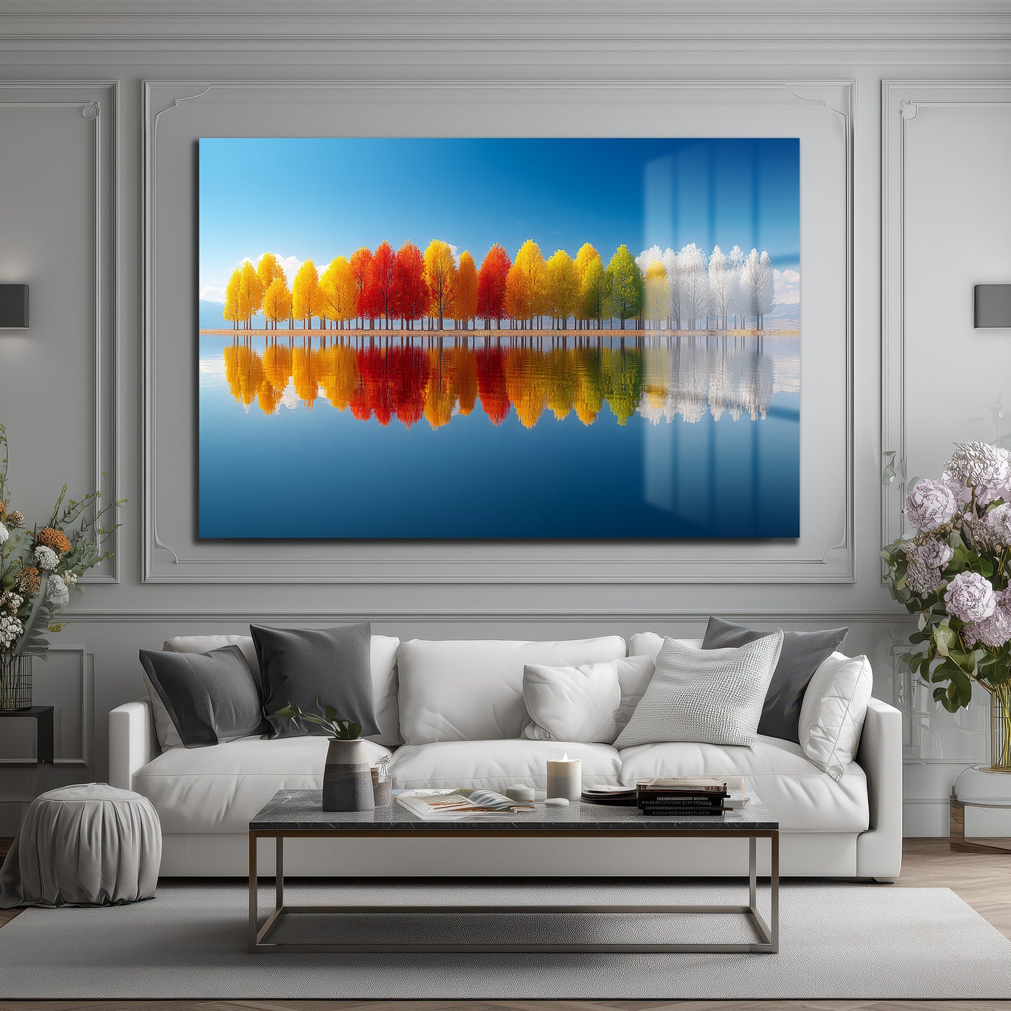 DEKORATİF YATAY CAM TABLO - TT3201