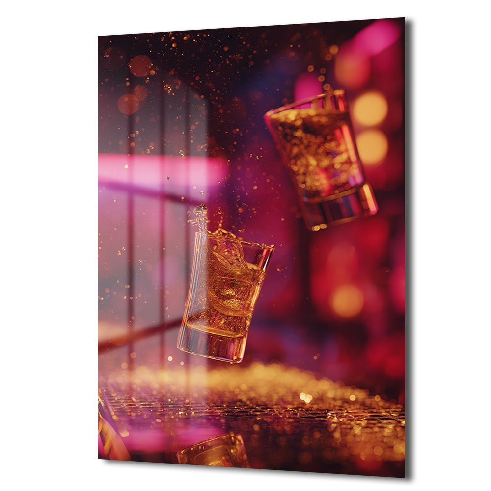 DEKORATİF DİKEY CAM TABLO - TT3328