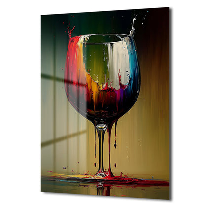 DEKORATİF DİKEY CAM TABLO - TT3334