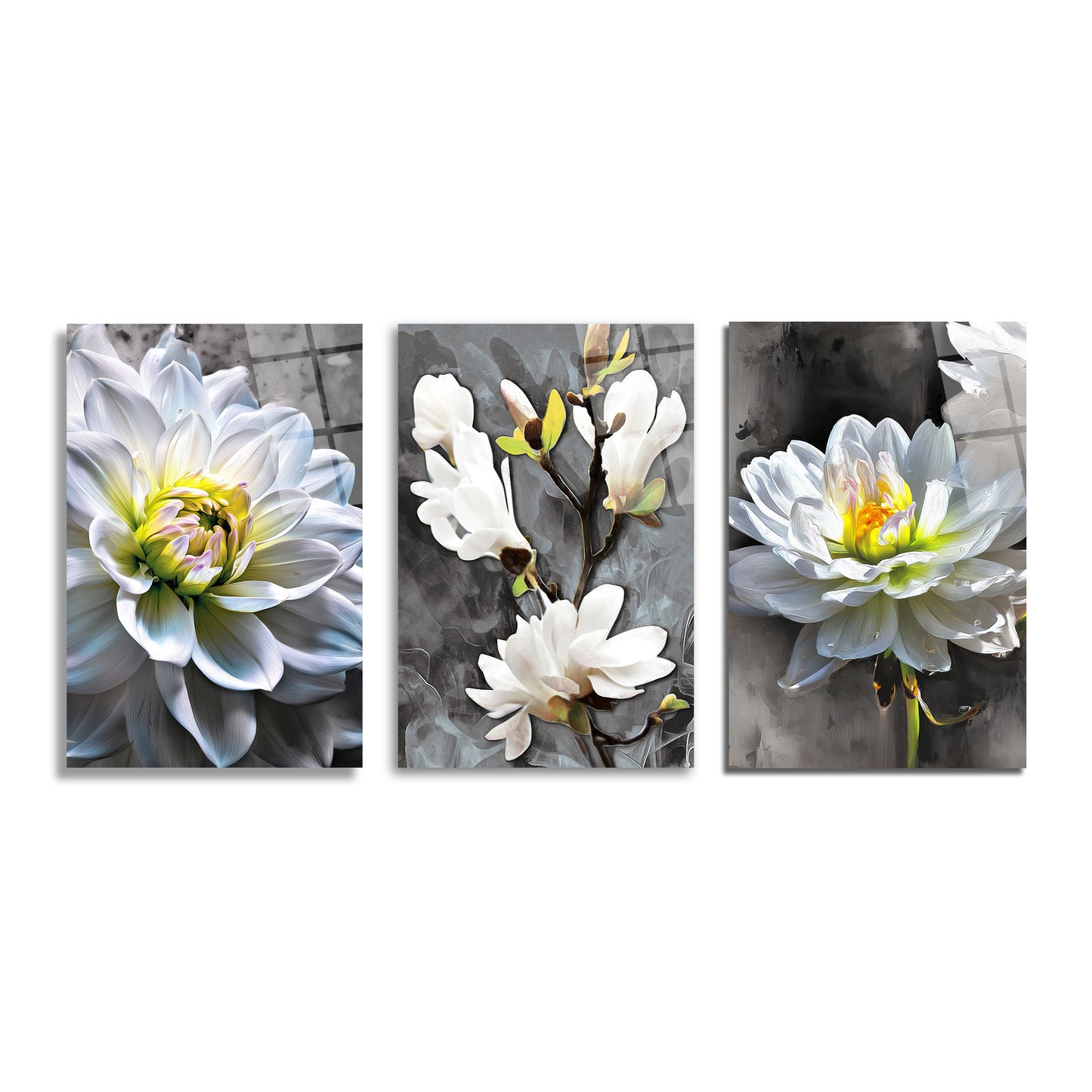 ÜÇLÜ DİKEY CAM TABLO SETİ - TT4087