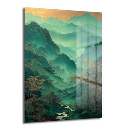 DEKORATİF DİKEY CAM TABLO - TT3470