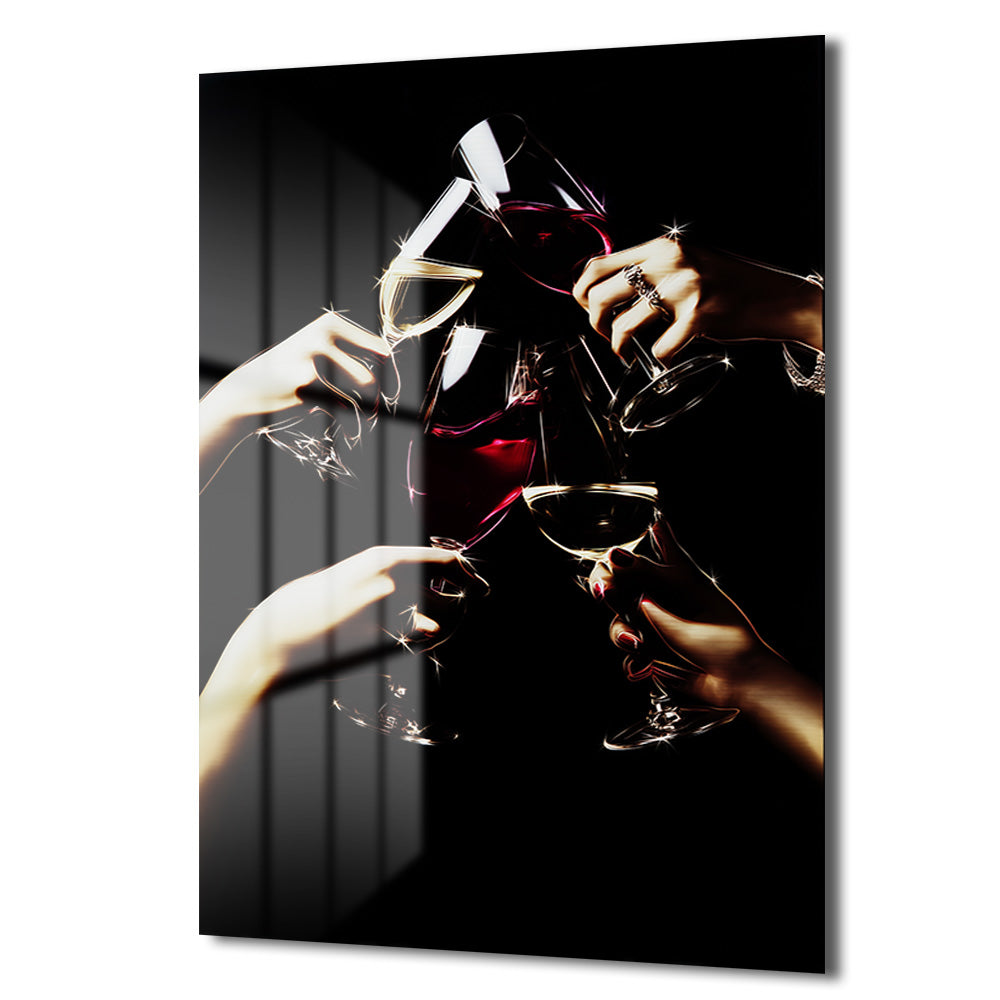 DEKORATİF DİKEY CAM TABLO - TT3345