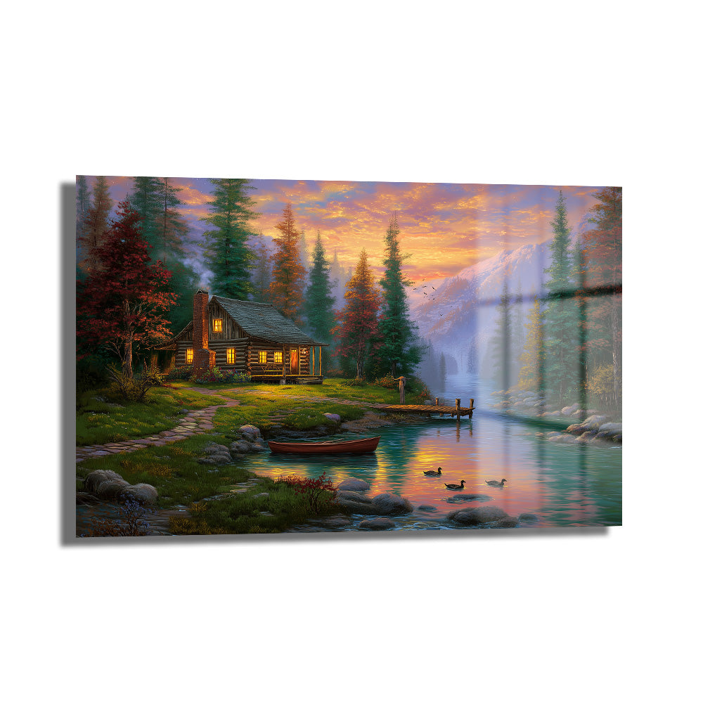 DEKORATİF YATAY CAM TABLO - TT3180