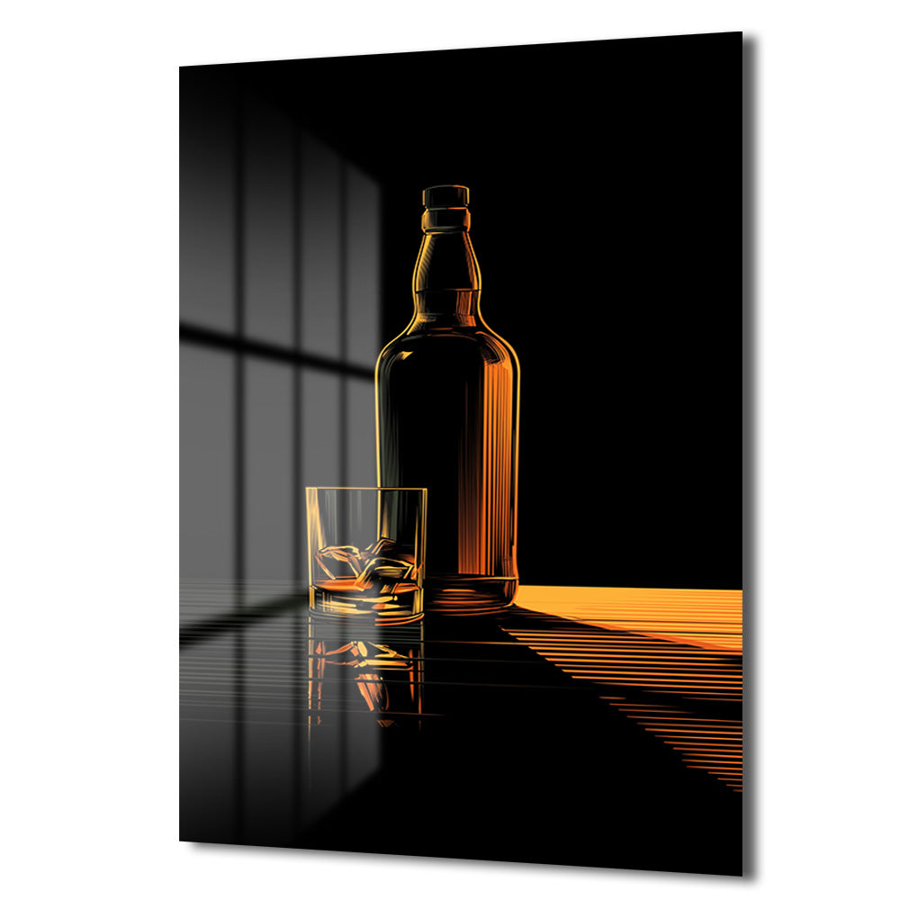 DEKORATİF DİKEY CAM TABLO - TT3353