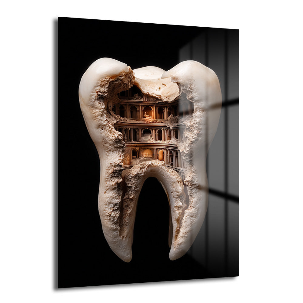 DEKORATİF DİKEY CAM TABLO - TT3418