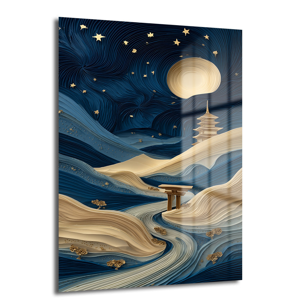 DEKORATİF DİKEY CAM TABLO - TT3486