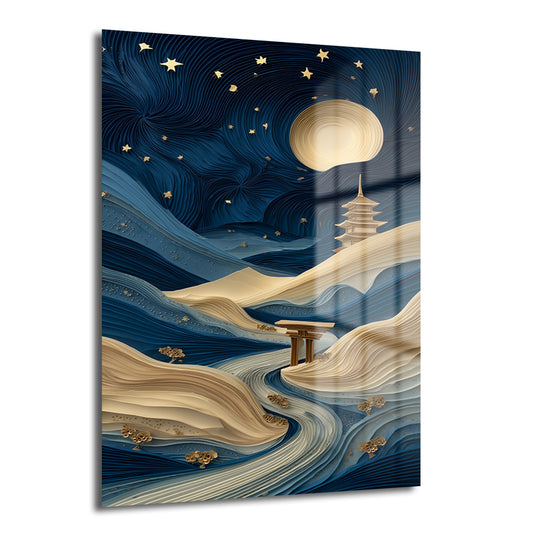 DEKORATİF DİKEY CAM TABLO - TT3486