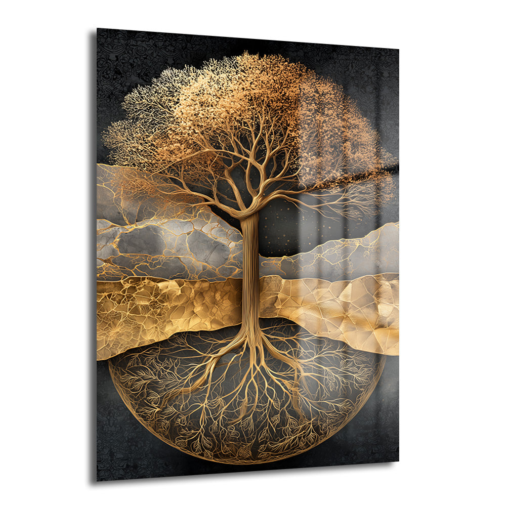 DEKORATİF DİKEY CAM TABLO - TT3489