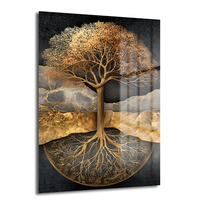 DEKORATİF DİKEY CAM TABLO - TT3489