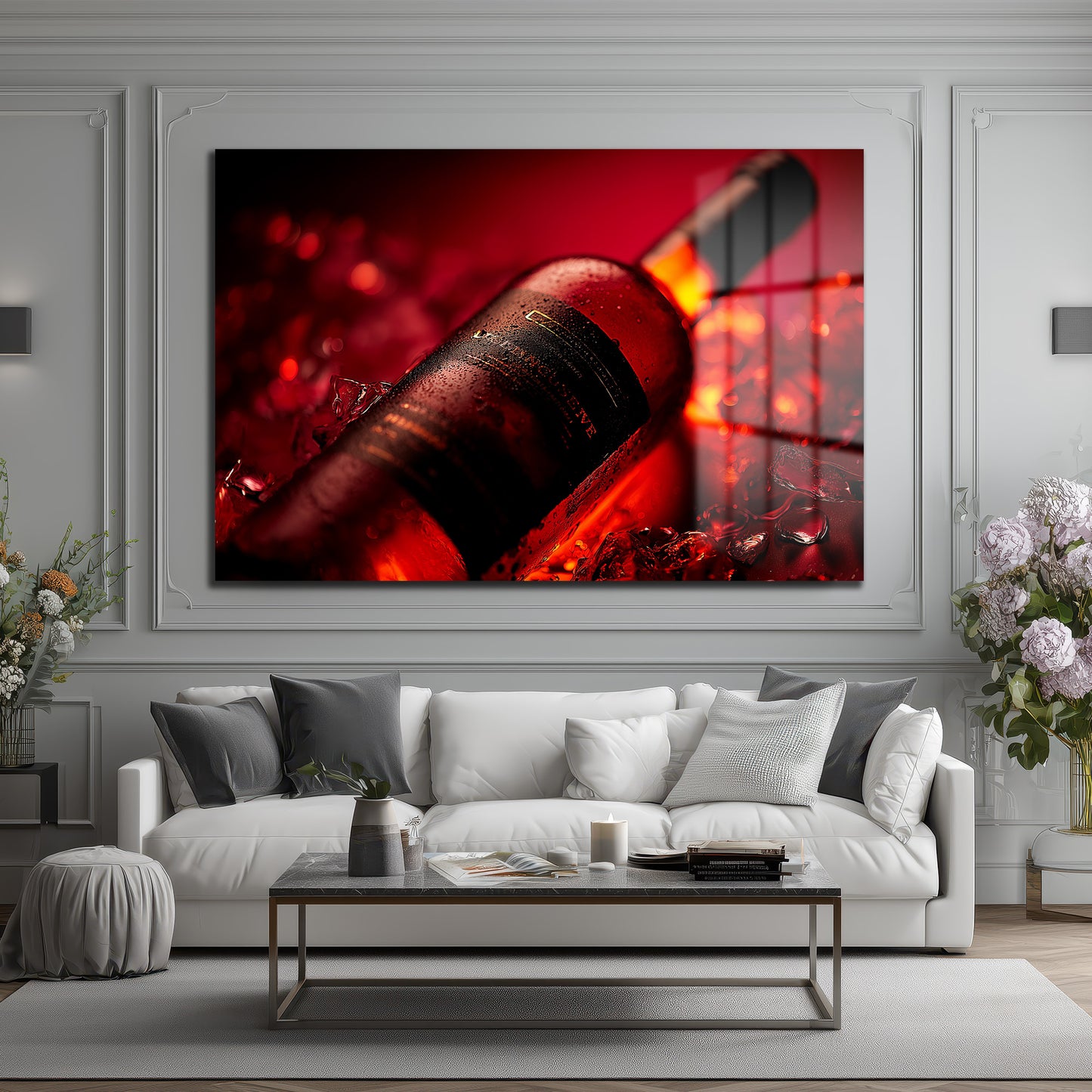 DEKORATİF YATAY CAM TABLO - TT3205