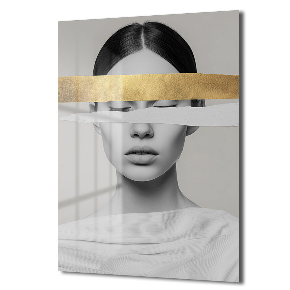 DEKORATİF DİKEY CAM TABLO - TT3358