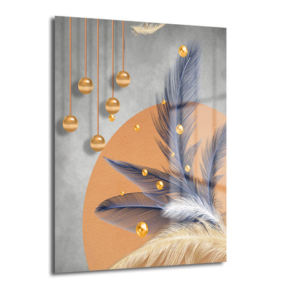 DEKORATİF DİKEY CAM TABLO - TT3497