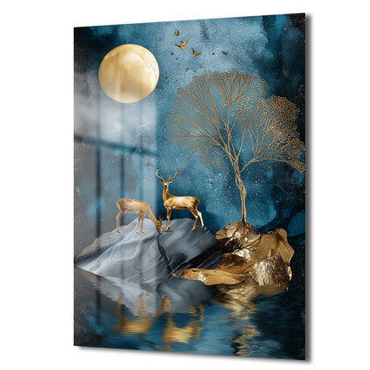 DEKORATİF DİKEY CAM TABLO - TT3427