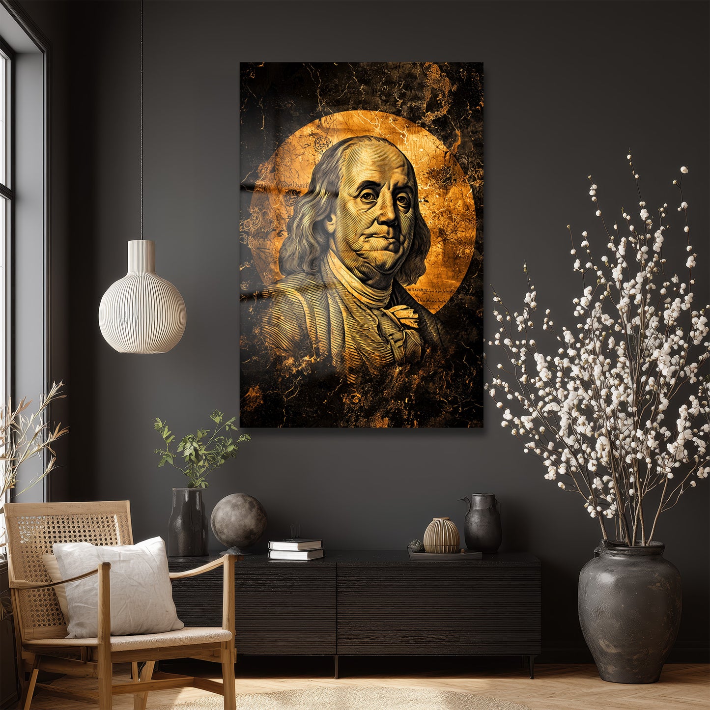 DEKORATİF DİKEY CAM TABLO - TT3397