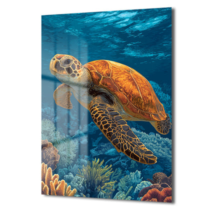 DEKORATİF DİKEY CAM TABLO - TT3429