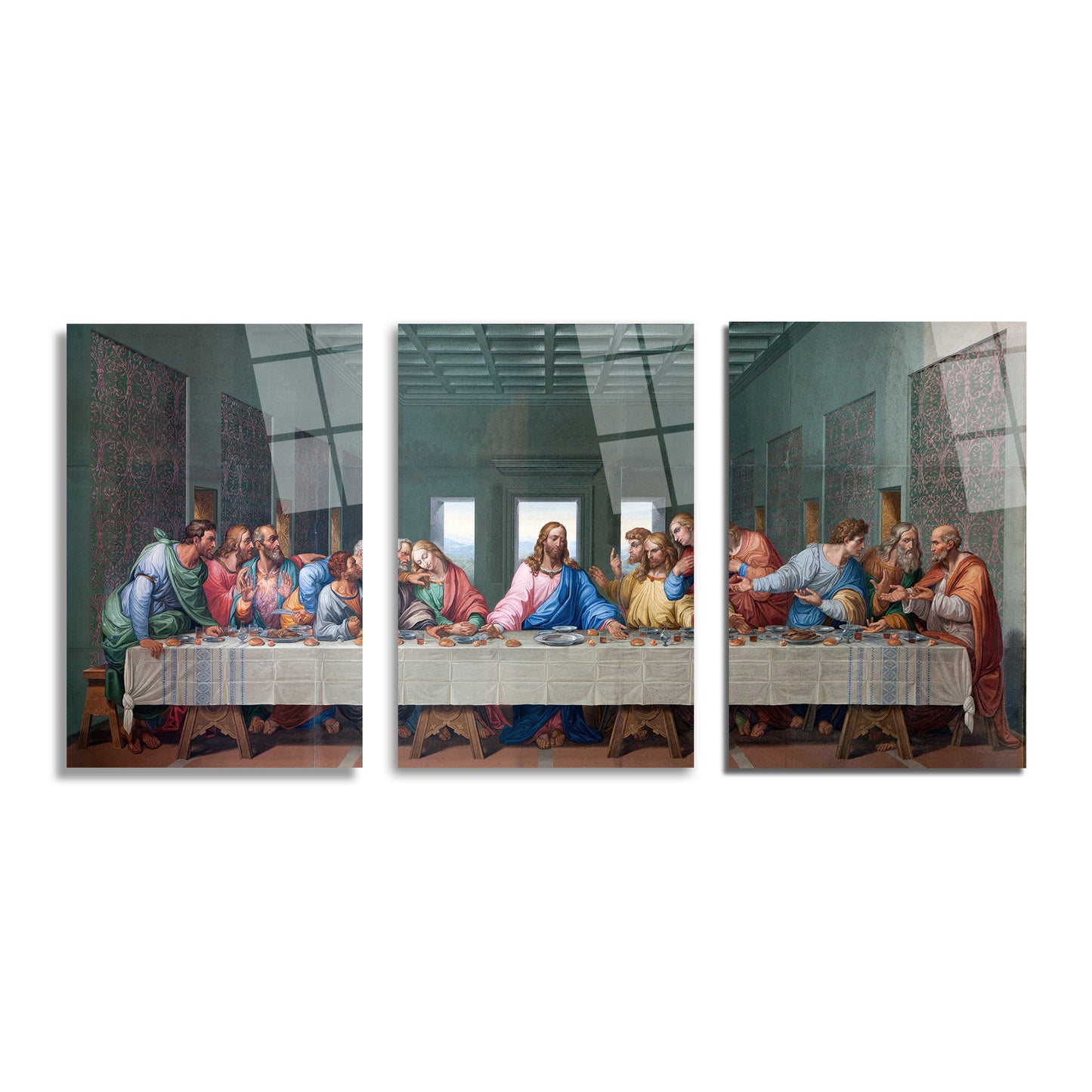 ÜÇLÜ DİKEY CAM TABLO SETİ - TT4073