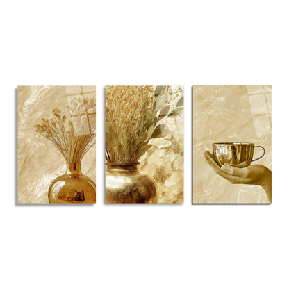 ÜÇLÜ DİKEY CAM TABLO SETİ - TT4127