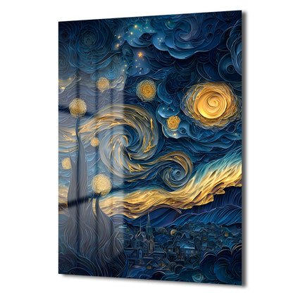 DEKORATİF DİKEY CAM TABLO - TT3371