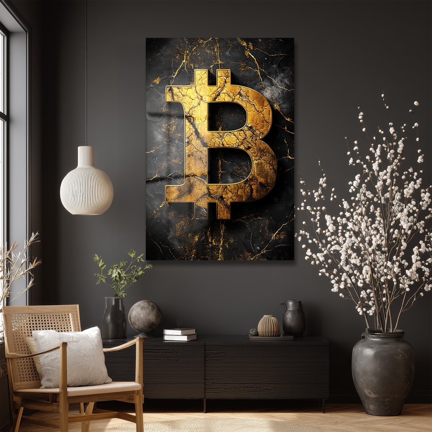 DEKORATİF DİKEY CAM TABLO - TT3398