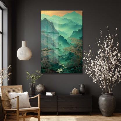 DEKORATİF DİKEY CAM TABLO - TT3470