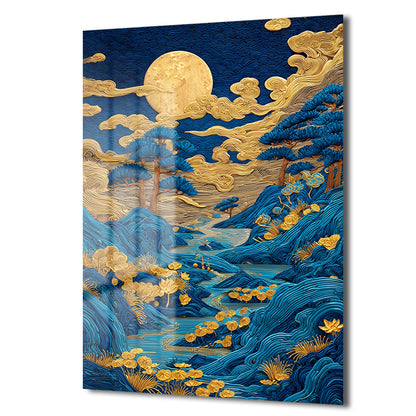 DEKORATİF DİKEY CAM TABLO - TT3442