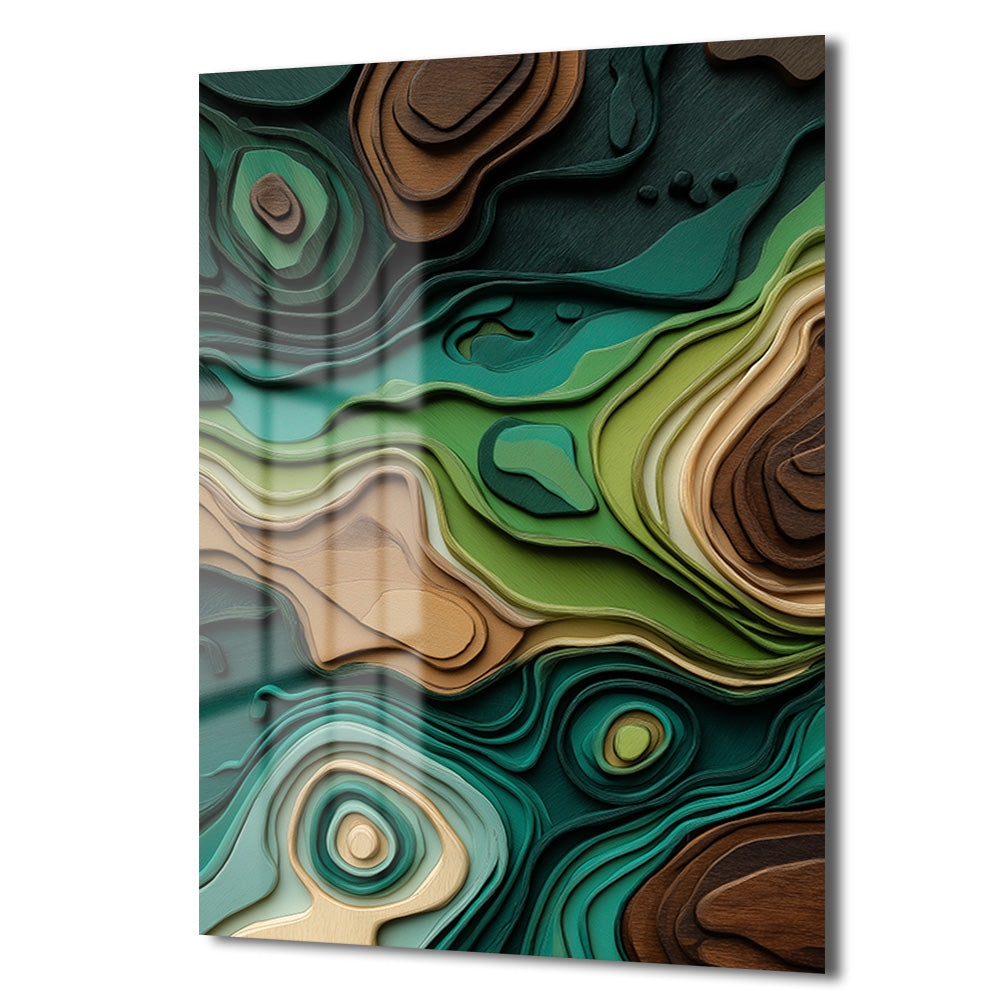 DEKORATİF DİKEY CAM TABLO - TT3381