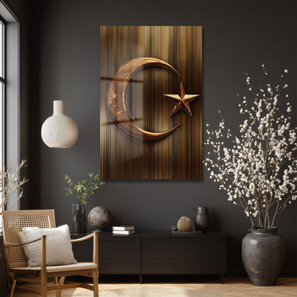 DEKORATİF DİKEY CAM TABLO - TT3339