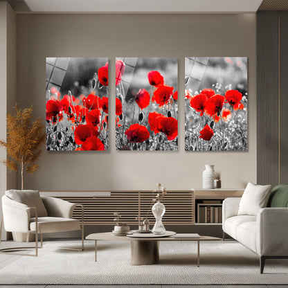 ÜÇLÜ DİKEY CAM TABLO SETİ - TT4072