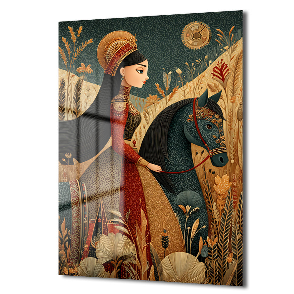 DEKORATİF DİKEY CAM TABLO - TT3448