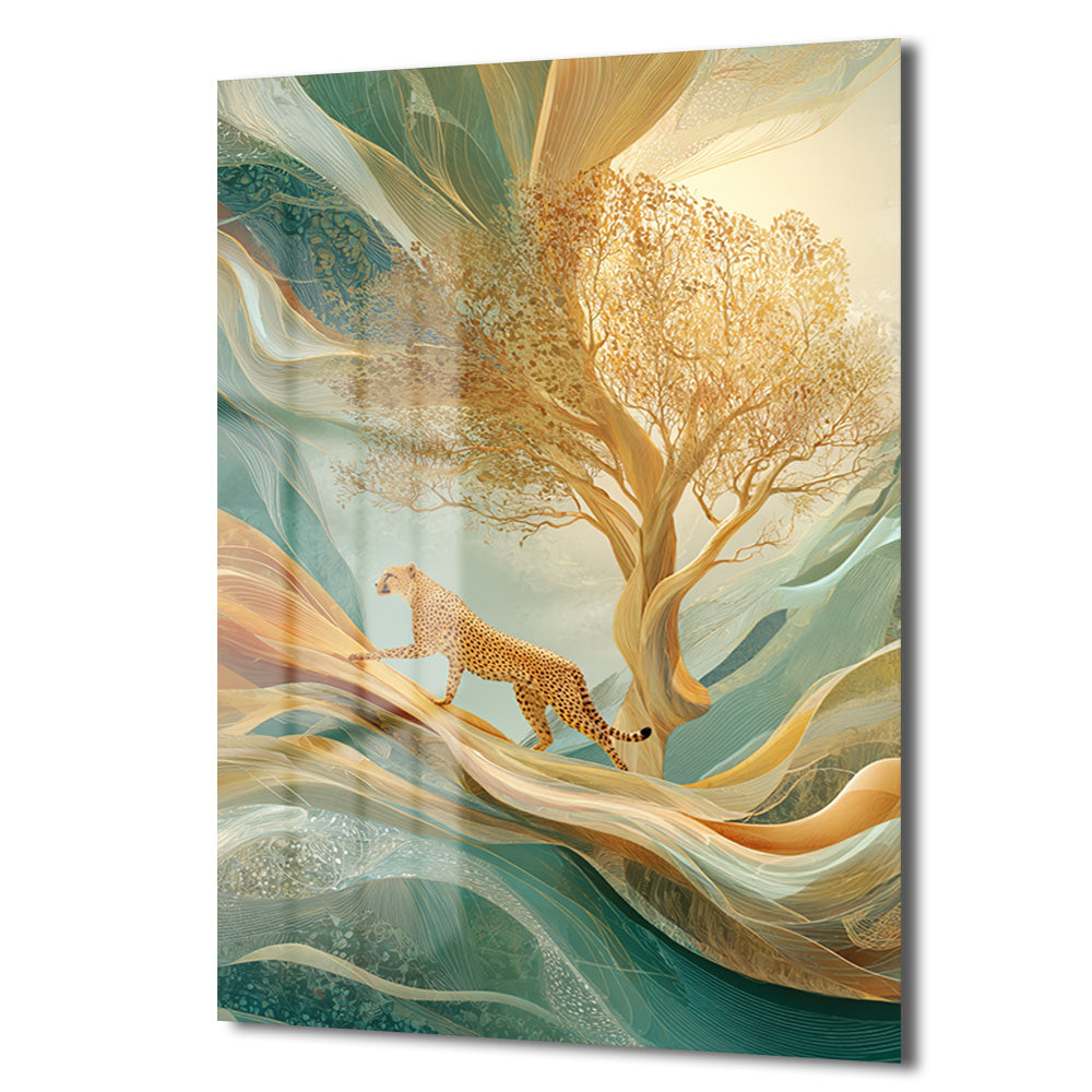 DEKORATİF DİKEY CAM TABLO - TT3383