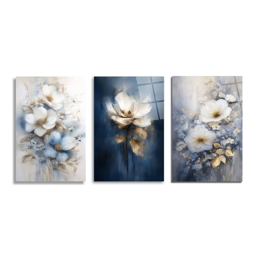 ÜÇLÜ DİKEY CAM TABLO SETİ - TT4152