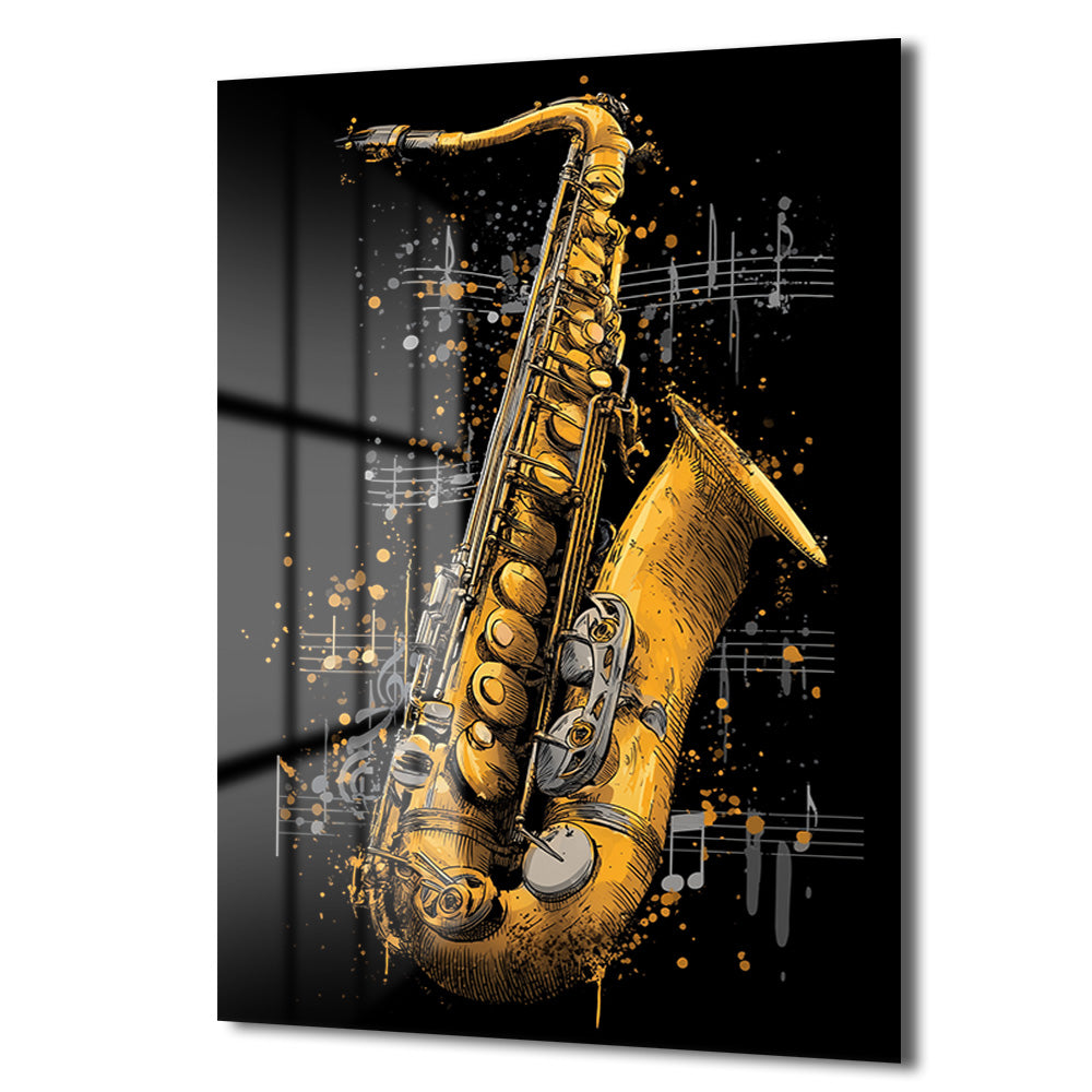 DEKORATİF DİKEY CAM TABLO - TT3463