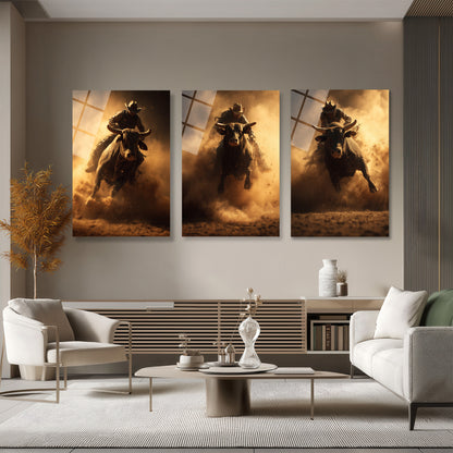 ÜÇLÜ DİKEY CAM TABLO SETİ - TT4119