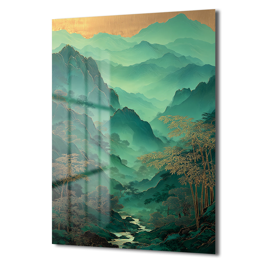 DEKORATİF DİKEY CAM TABLO - TT3470