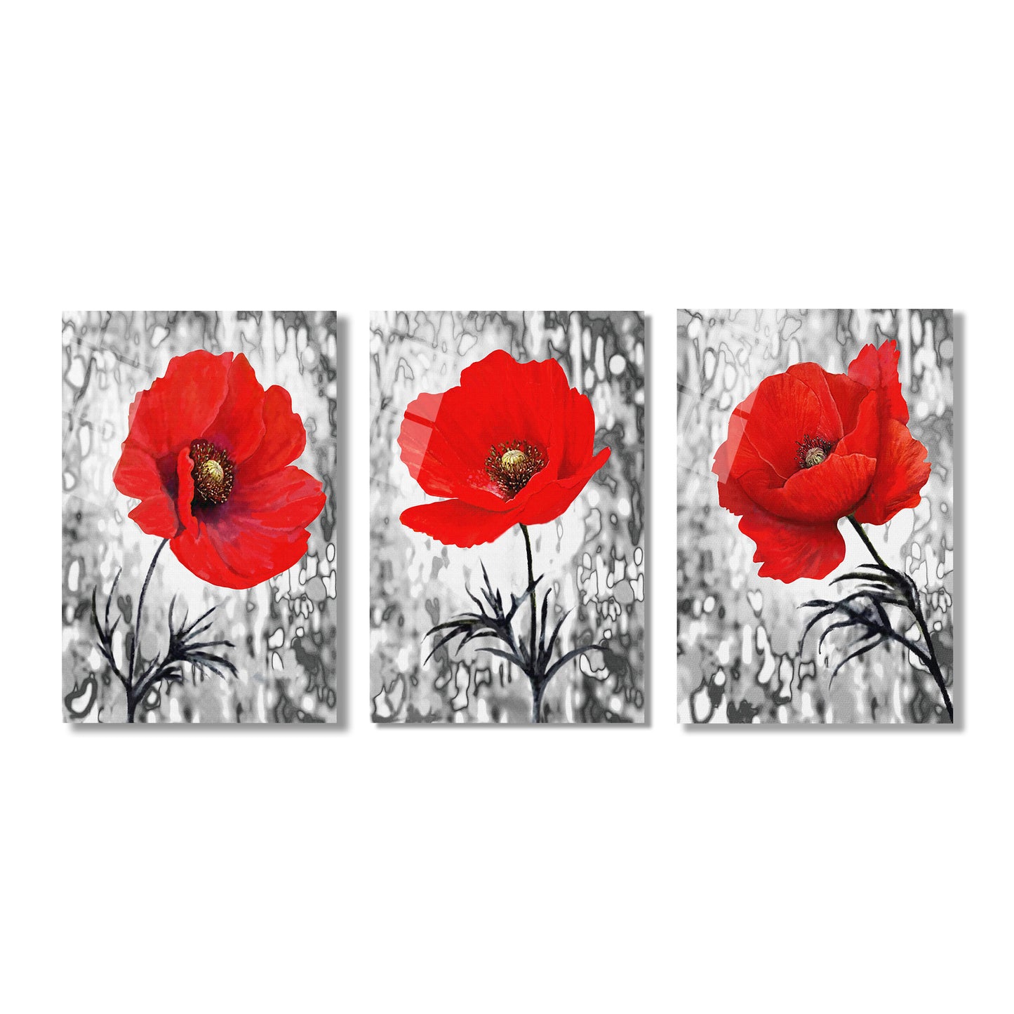 ÜÇLÜ DİKEY CAM TABLO SETİ - TT4079