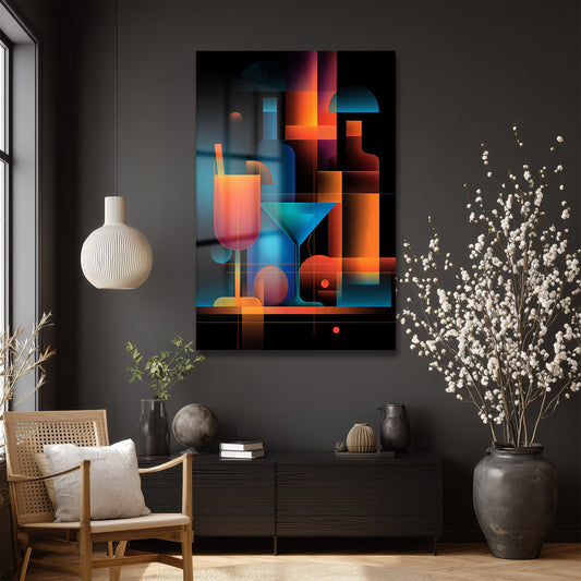 DEKORATİF DİKEY CAM TABLO - TT3278