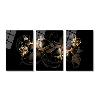 ÜÇLÜ DİKEY CAM TABLO SETİ - TT4080