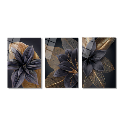 ÜÇLÜ DİKEY CAM TABLO SETİ - TT4081