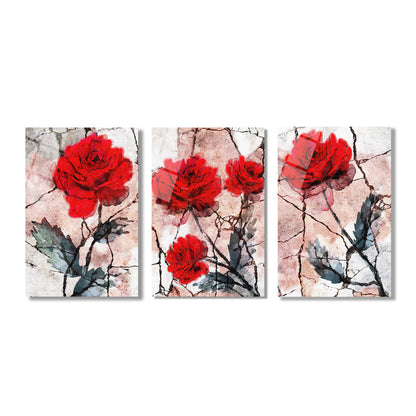 ÜÇLÜ DİKEY CAM TABLO SETİ - TT4086