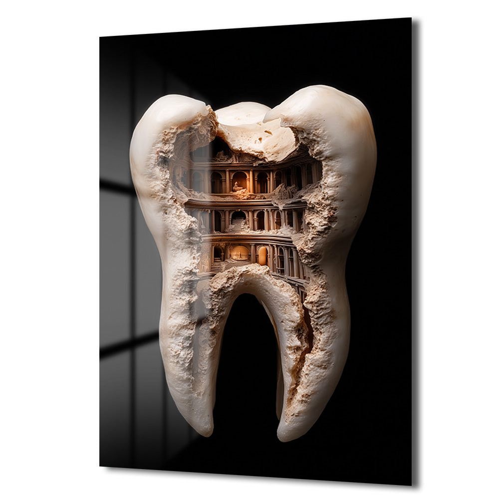 DEKORATİF DİKEY CAM TABLO - TT3418