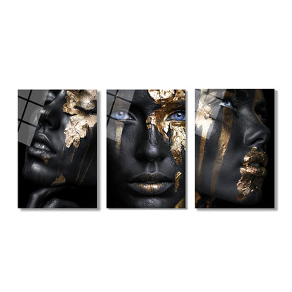 ÜÇLÜ DİKEY CAM TABLO SETİ - TT4069