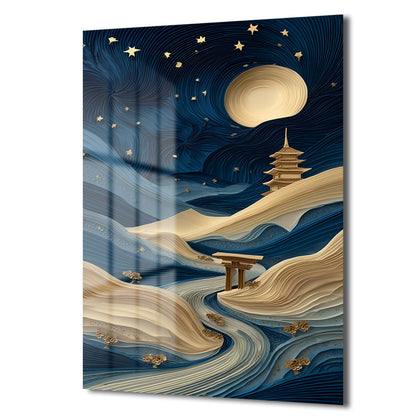 DEKORATİF DİKEY CAM TABLO - TT3486