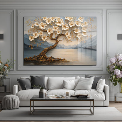 DEKORATİF YATAY CAM TABLO - TT3212