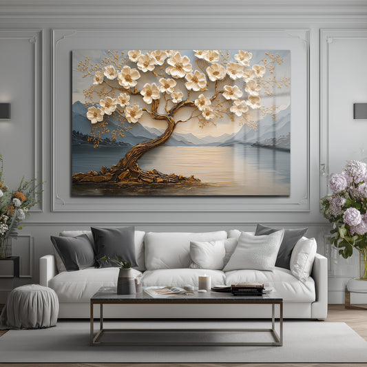 DEKORATİF YATAY CAM TABLO - TT3212