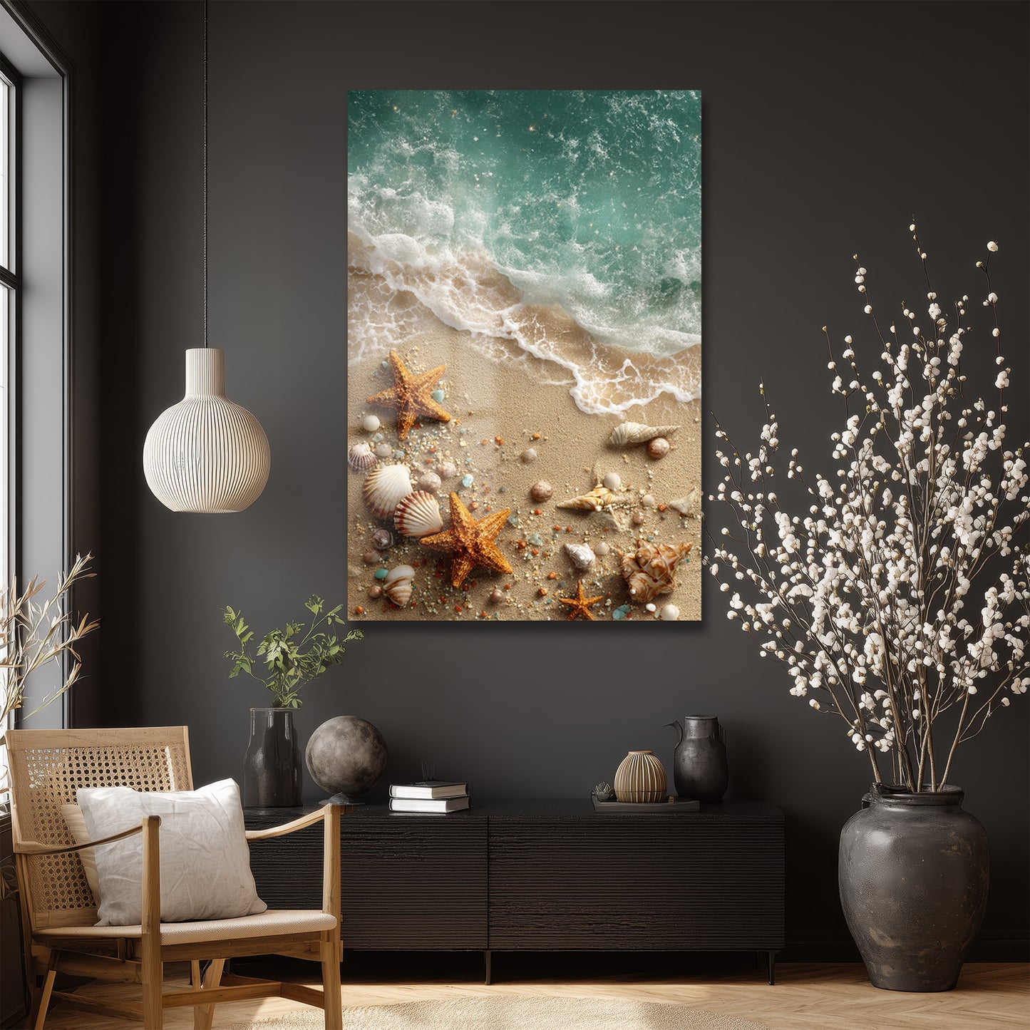 DEKORATİF DİKEY CAM TABLO - TT3403