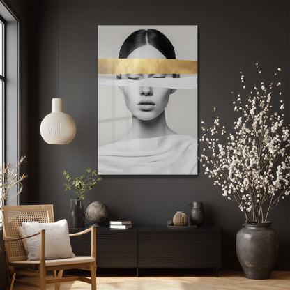 DEKORATİF DİKEY CAM TABLO - TT3358