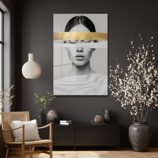 DEKORATİF DİKEY CAM TABLO - TT3358