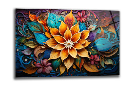 DEKORATİF YATAY CAM TABLO - TT0062