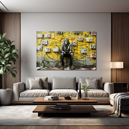 DEKORATİF YATAY CAM TABLO - TT0271